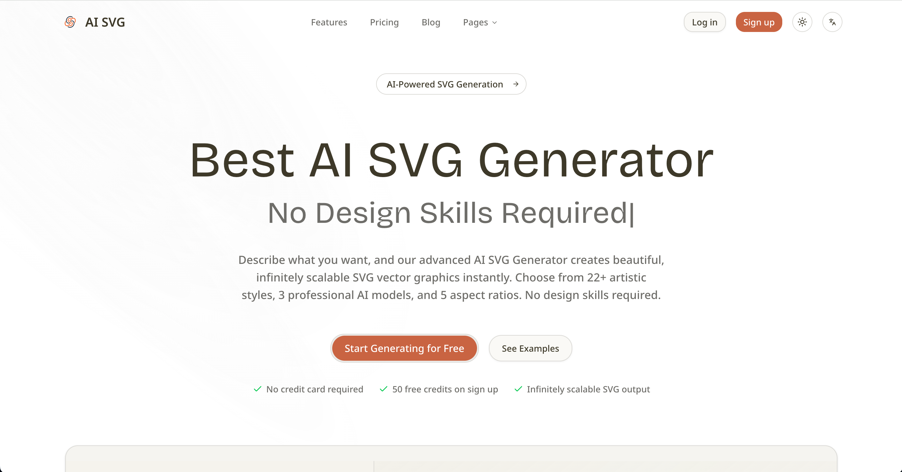 AI SVG Generator screenshot