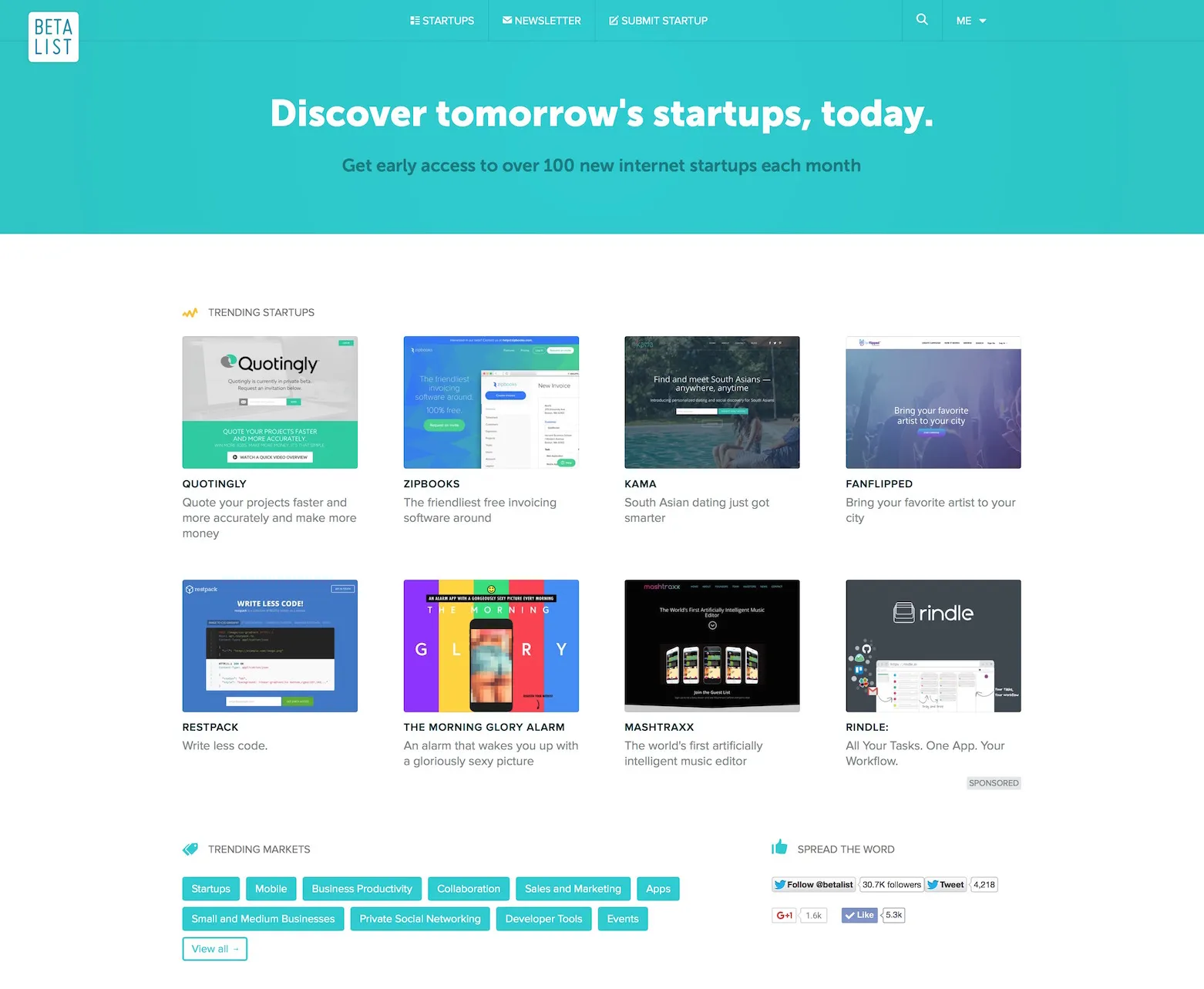 BetaList screenshot