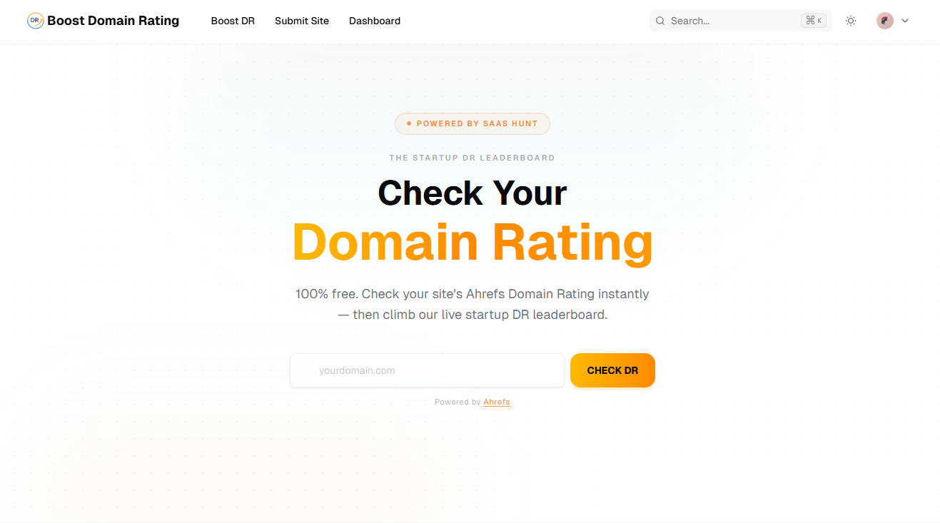 Boost Domain Rating screenshot
