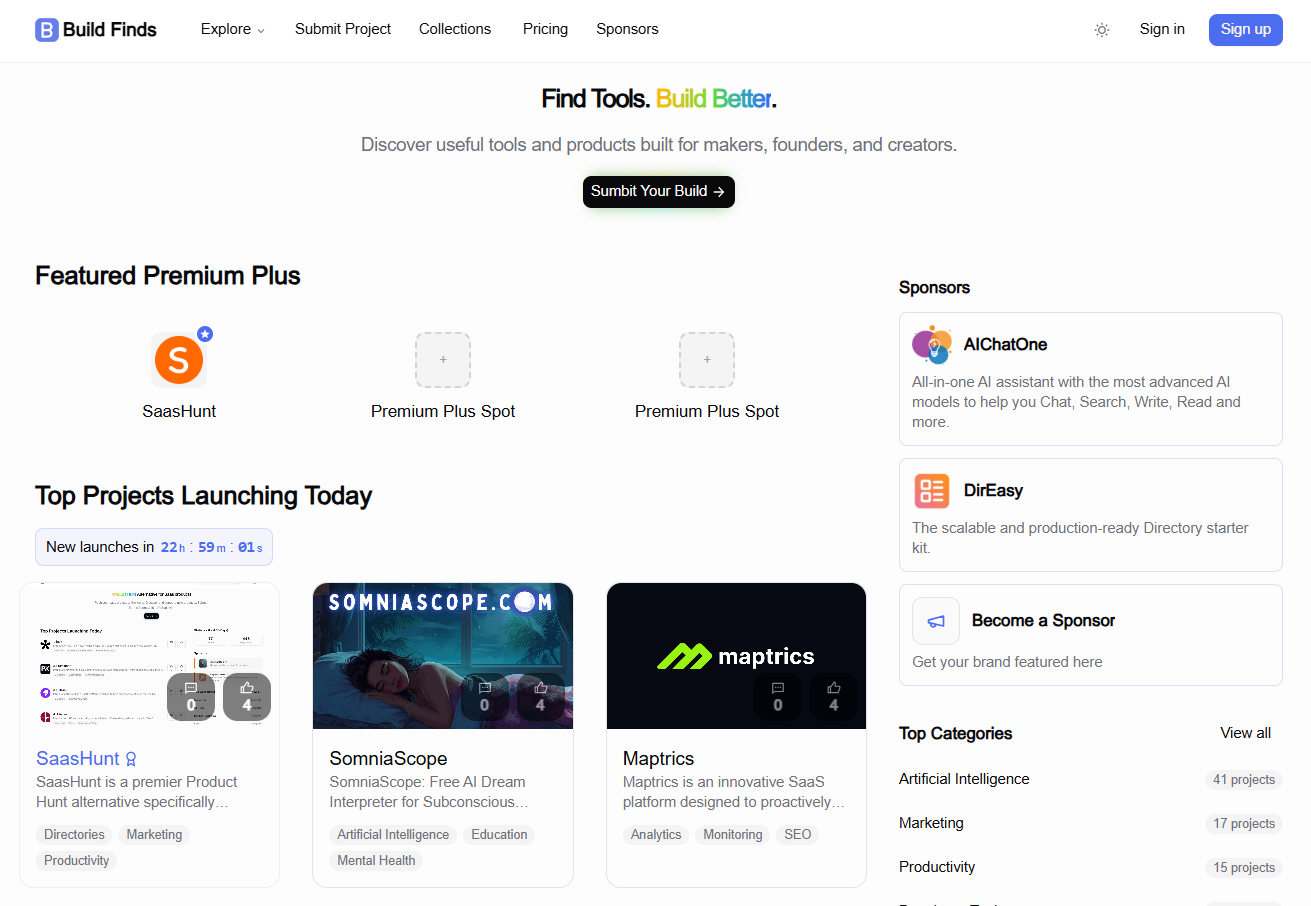 BuildFinds screenshot