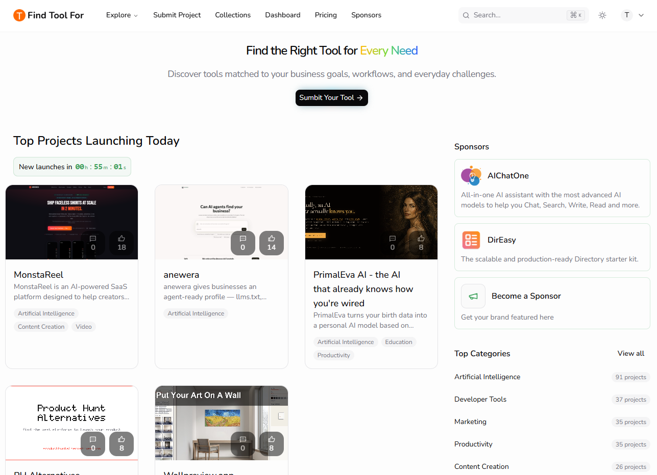 FindToolFor screenshot