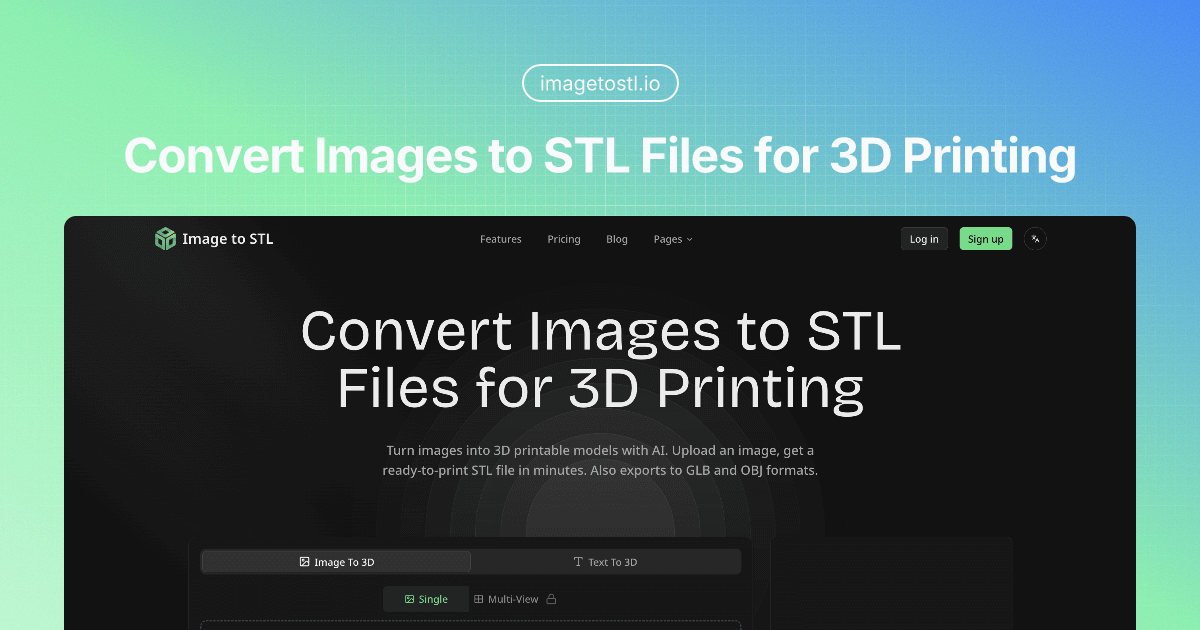 IMAGE TO STL screenshot
