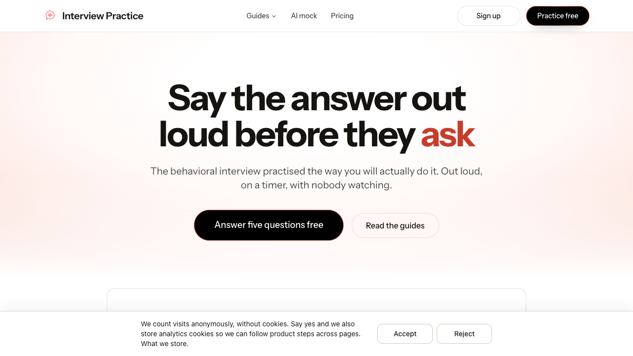 Interview Practice - AI Tool