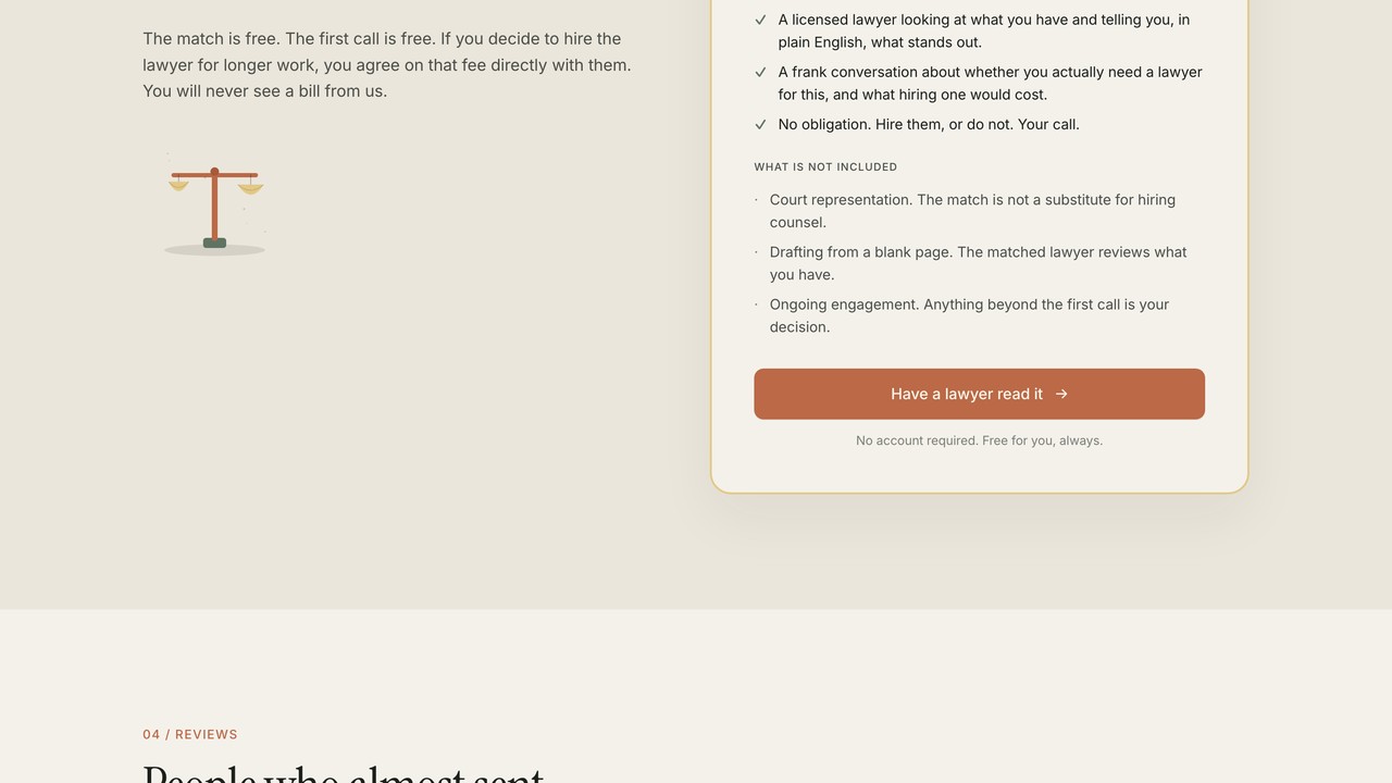 last10legal screenshot