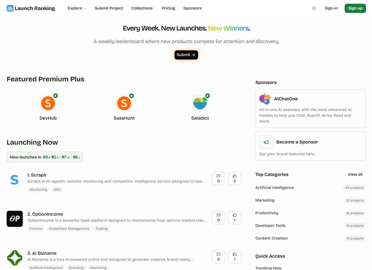 LaunchRanking screenshot