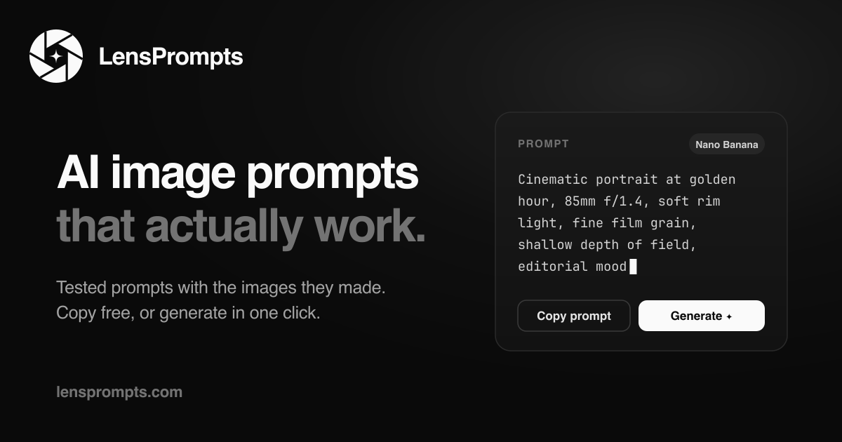 LensPrompts - AI Tool