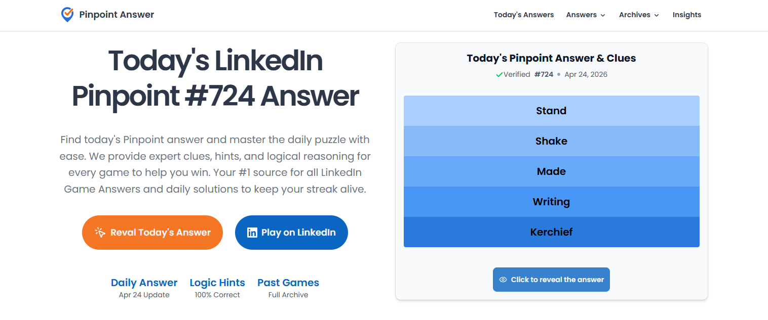 Linkedin Pinpoint Answer screenshot
