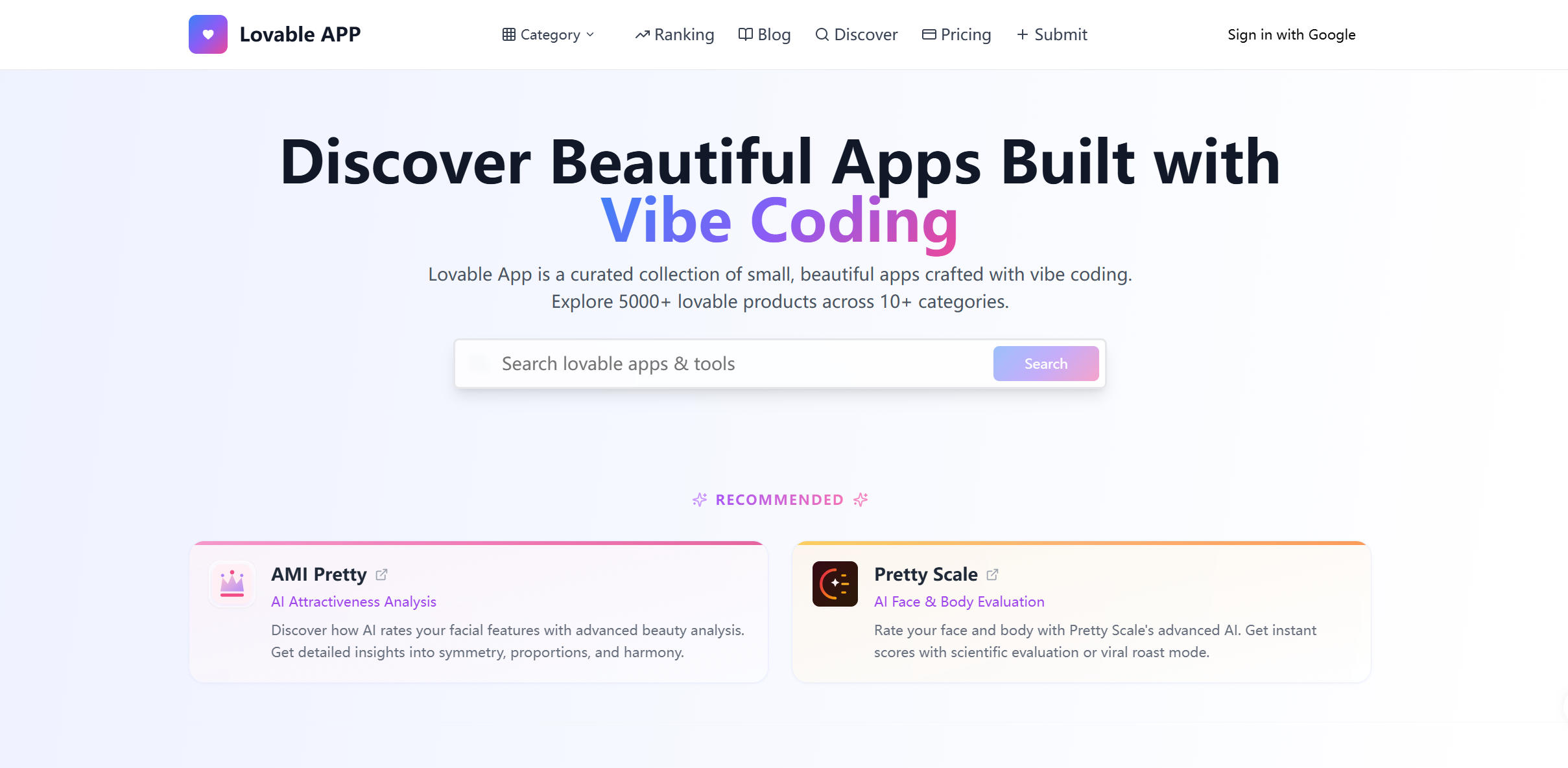 Lovable APP screenshot