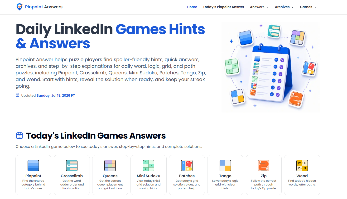 Pinpoint Answer  screenshot