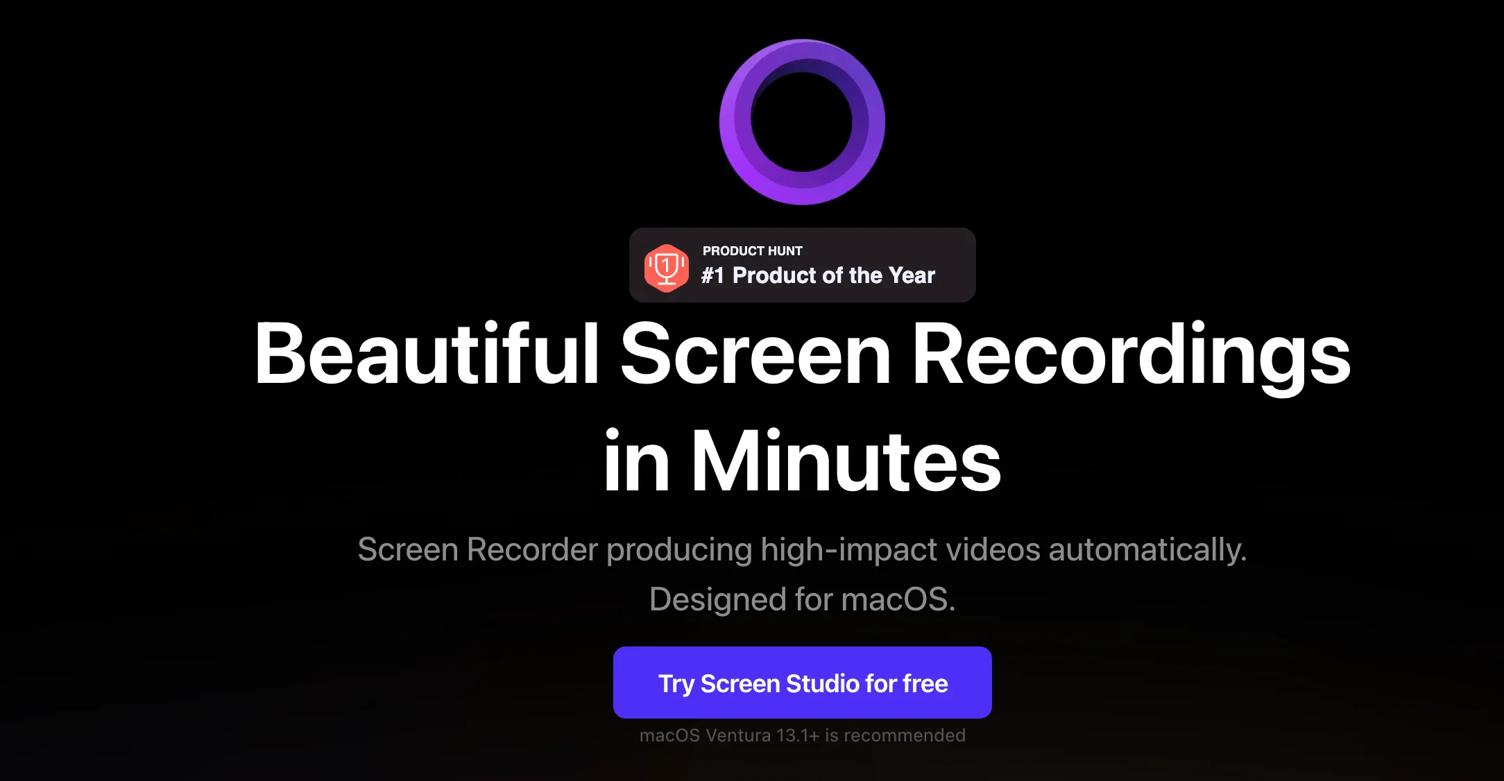 Screen Studio screenshot