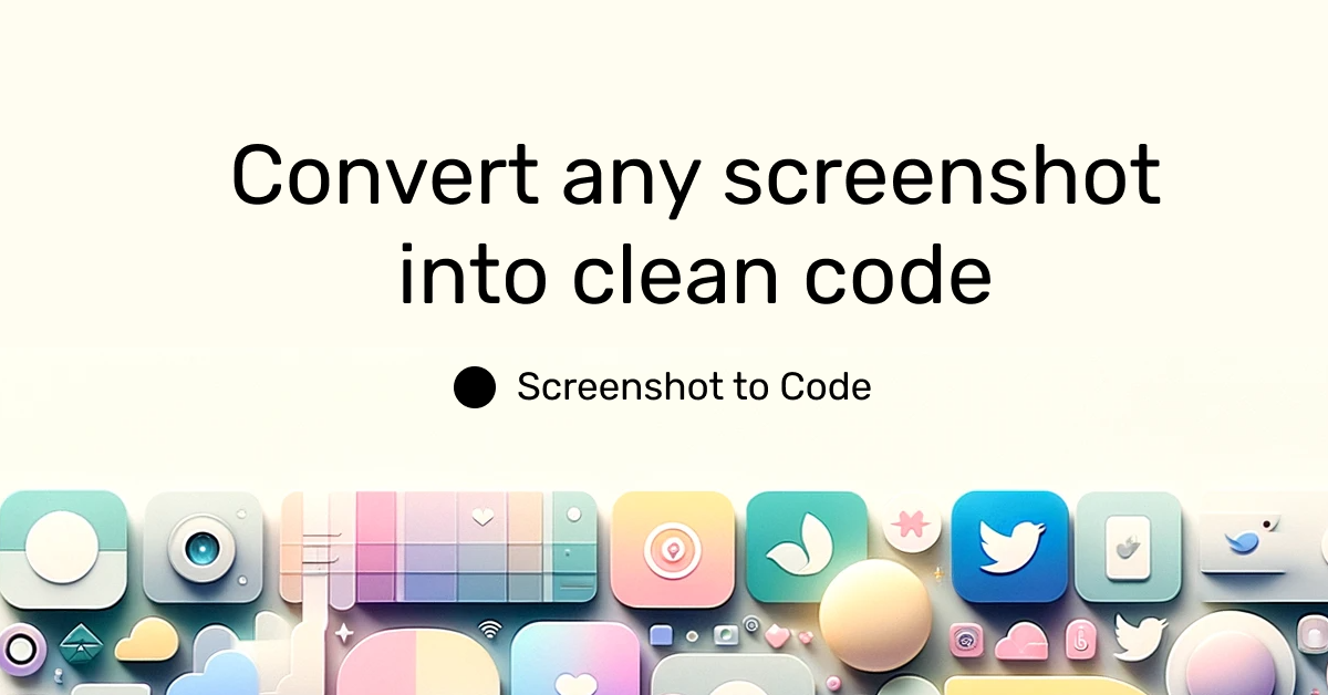 Screenshot to Code - AI Tool