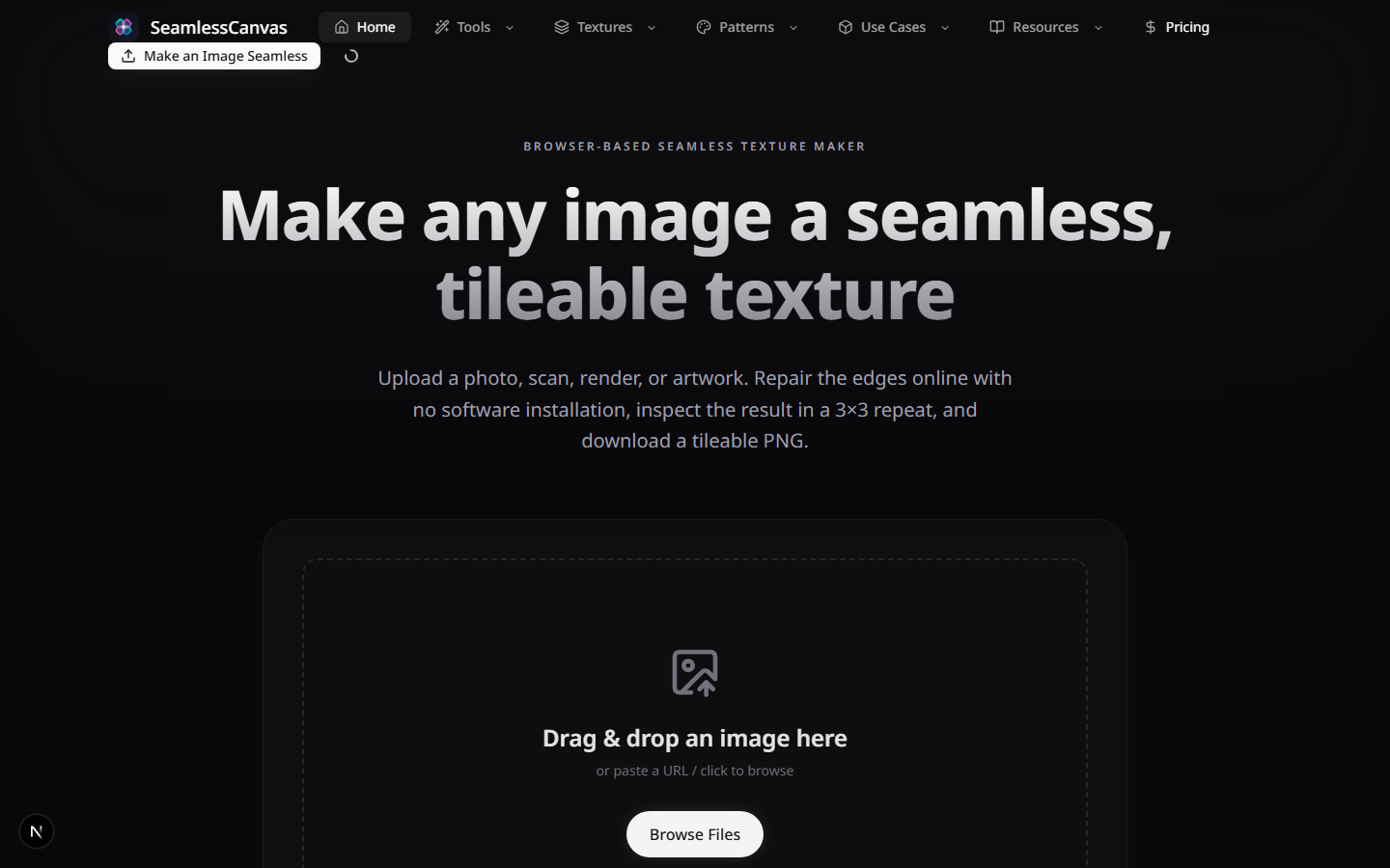 SeamlessCanvas screenshot