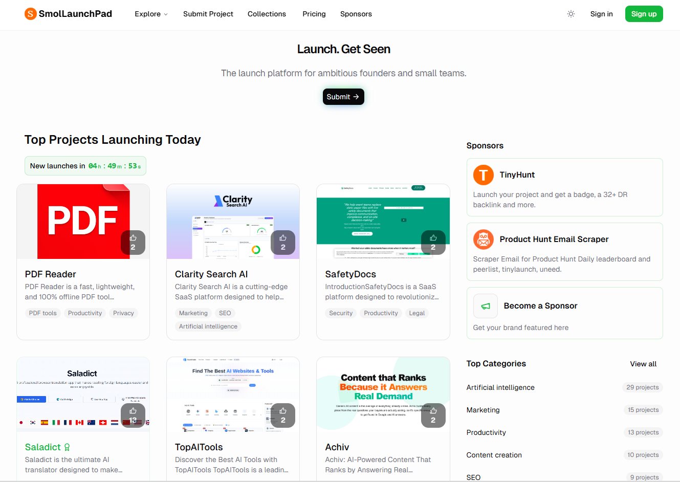 SmolLaunchPad screenshot
