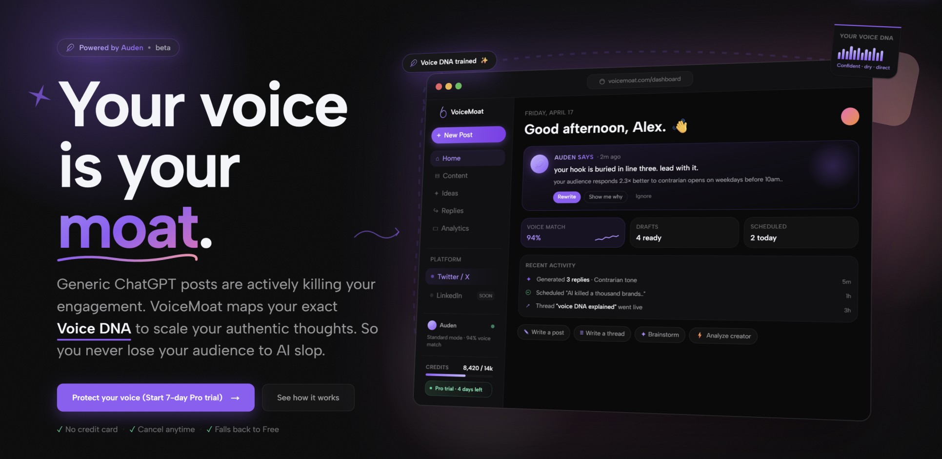 VoiceMOAT screenshot