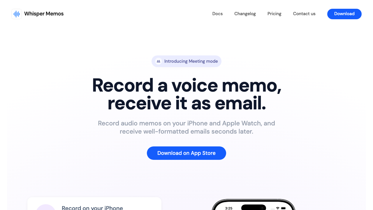 Whisper Memos screenshot