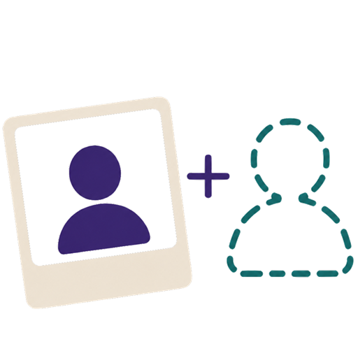 Add Person To Photo icon